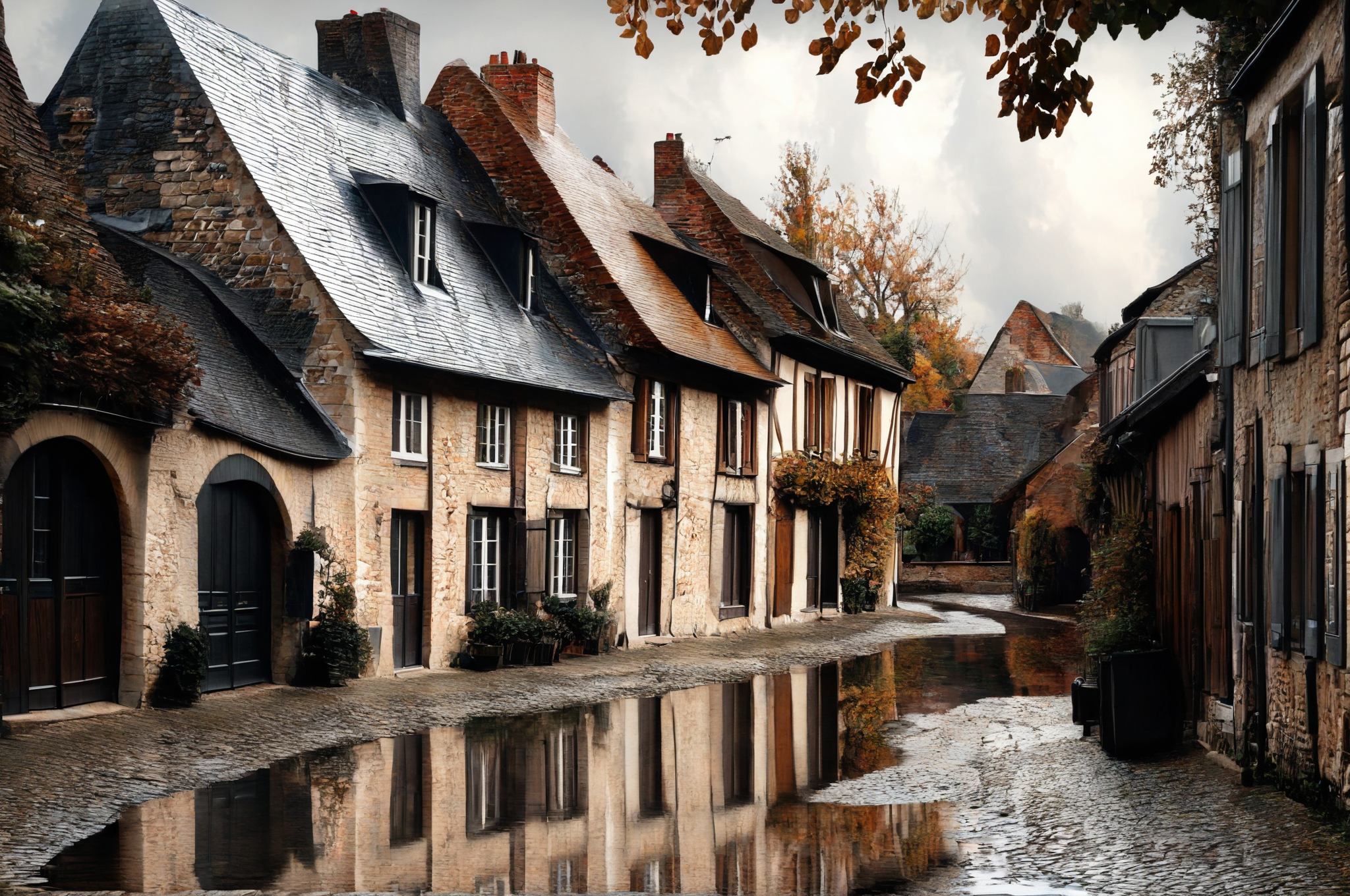 00837-1192234724-_lora_oilarc-XL-000016_0.8_, oilarc,oilarc style,best quality, A detailed, atmospheric portrayal of a quaint European village. T.png